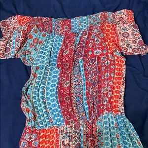 Off the shoulder maxi dress w pockets